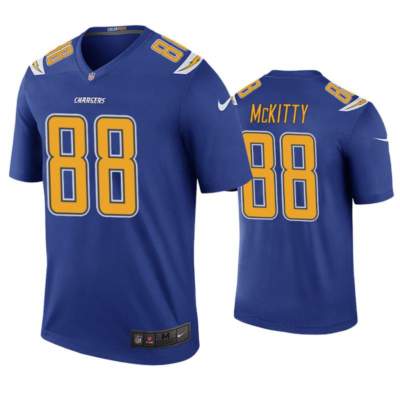 Men Los Angeles Chargers 88 Tre McKitty Nike Royal Color Rush Legend NFL Jersey